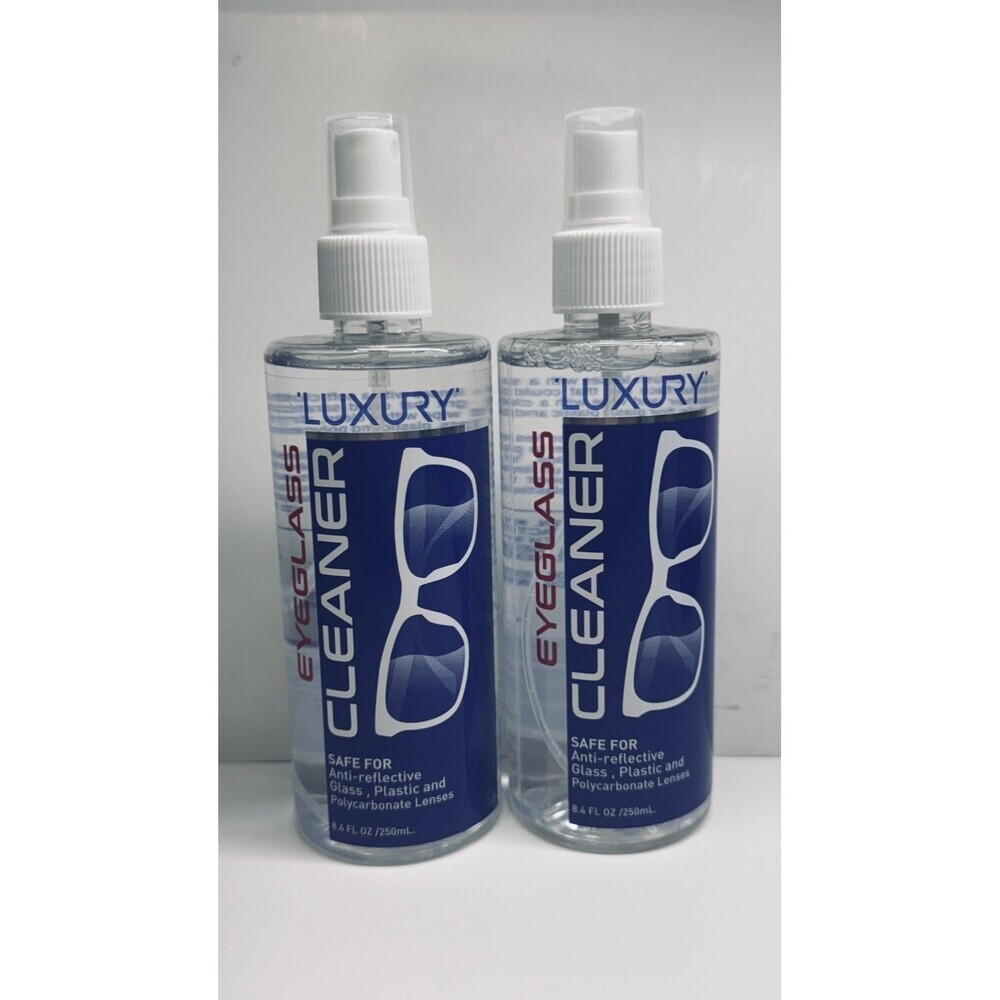 2x Luxury Eyeglass Cleaner Spray 8.4 oz Anti-Reflective Glass, 2 Pack New Sealed